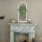 Arch Wall Decor with Metal Scrollwork
