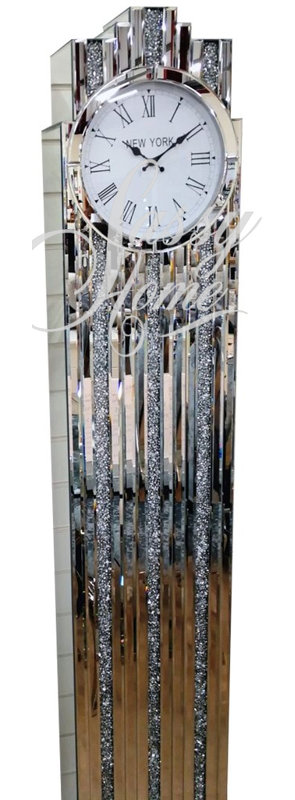 Aquila 189cm Glass Grandfather Clock