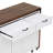 102.3" Kitchen Island With Extendable Dining Table-1071505739