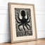 Octopus Starburst Graphic Art - Framed Print-2122497672-2122497678