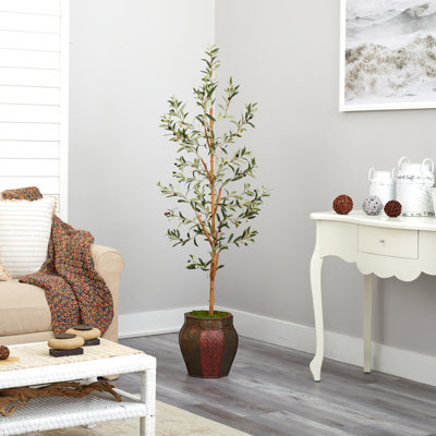 66 " H Faux Olive Tree