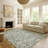 Machine Washable Indoor/Outdoor Chantille ACN2572 Floral Rug-554132769-554132792