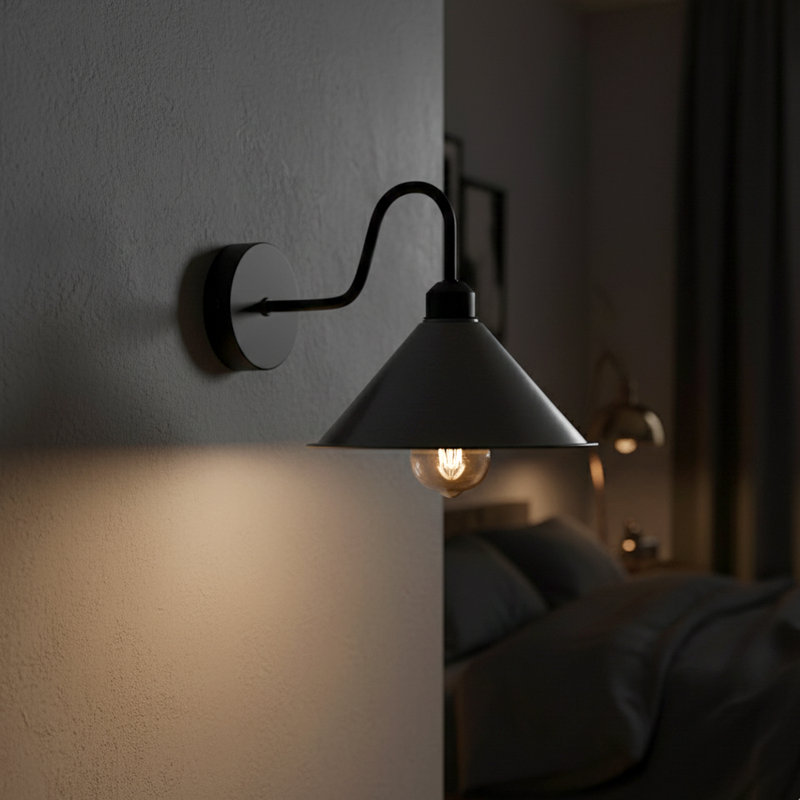 Armed Sconce, Satin Nickel