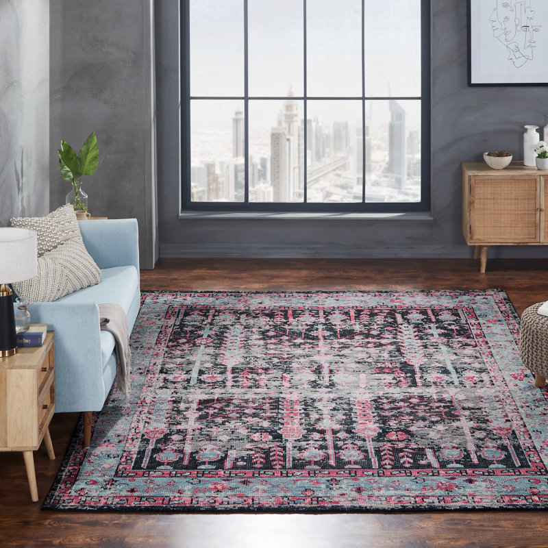 Lukin Hand Knotted Wool Oriental Area Rug, Rectangle 12' x 15'