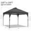 10 x 10 Ft Steel Patio Pop up Canopy-117190684