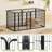 Exercise Heavy Duty Metal Pet Pen with Doors (Set of 6)-80013011
