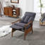 Fauteuil à cadre en bois, fauteuil d'appoint moderne pour le salon-1110257242
