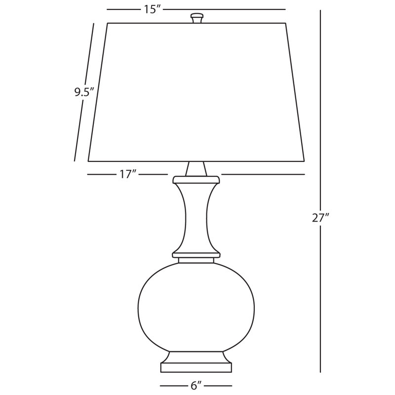 Harriet Table Lamp, White