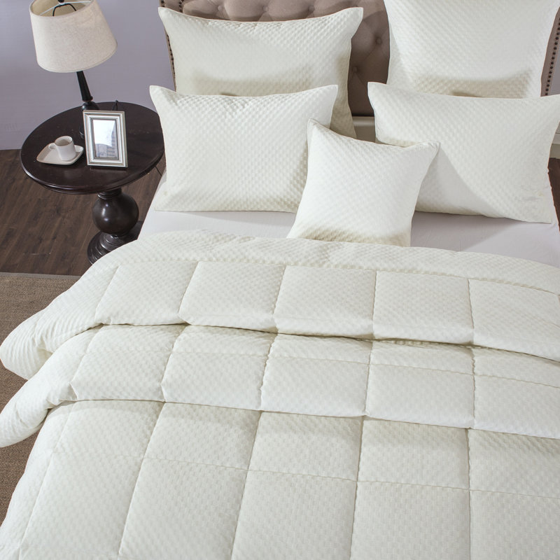 Serene slumber luxe quilted white comforter set Luxury, Édredon double et 2 taies décoratives