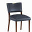 Ensemble de chaises en similicuir bleu Bryson MIndiaight - ensemble de 2 pièces