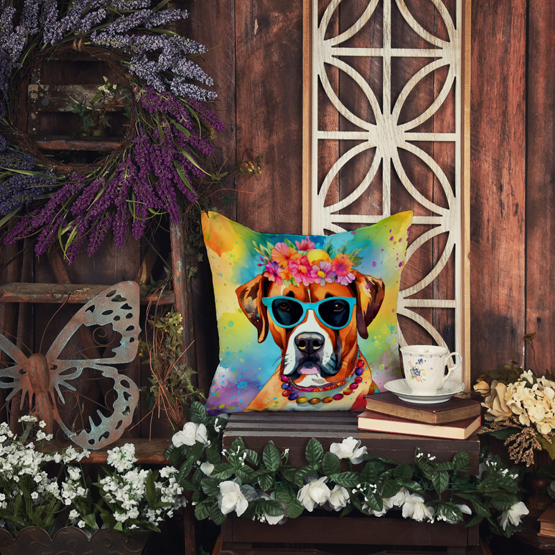 Coussin Boxer, 14 po x 14 po, Carré