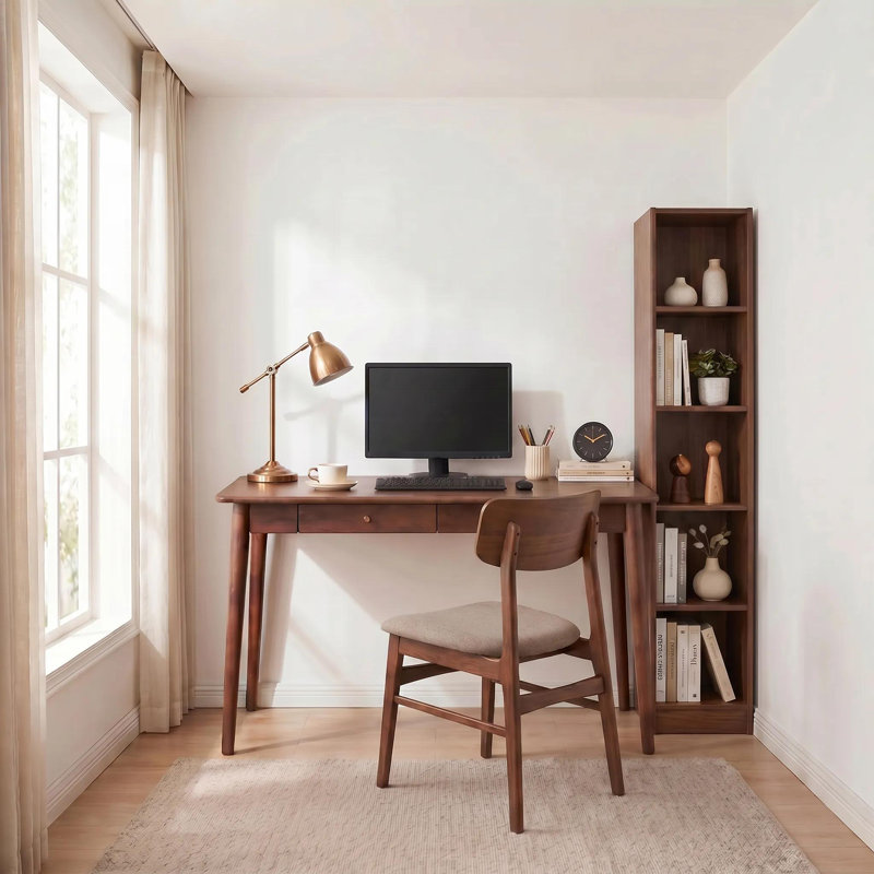 Bureau en bois massif avec tiroir MCM, L 39 po