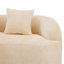 Canapé courbé avec 2 coussins pour petit espace, salon, chambre à coucher-244069355
