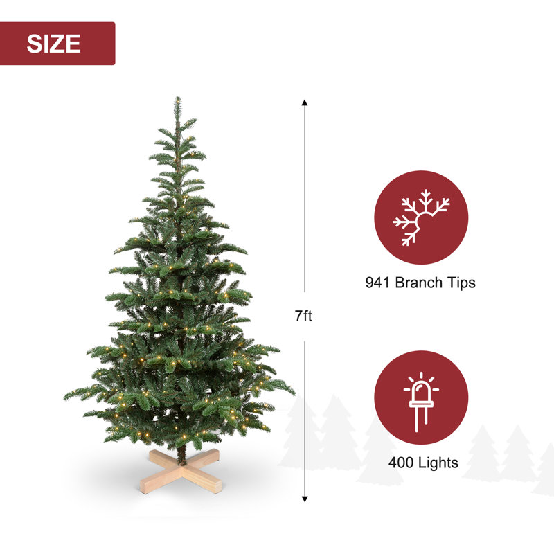 Arbre de Noël artificiel pré-éclairé, 7'