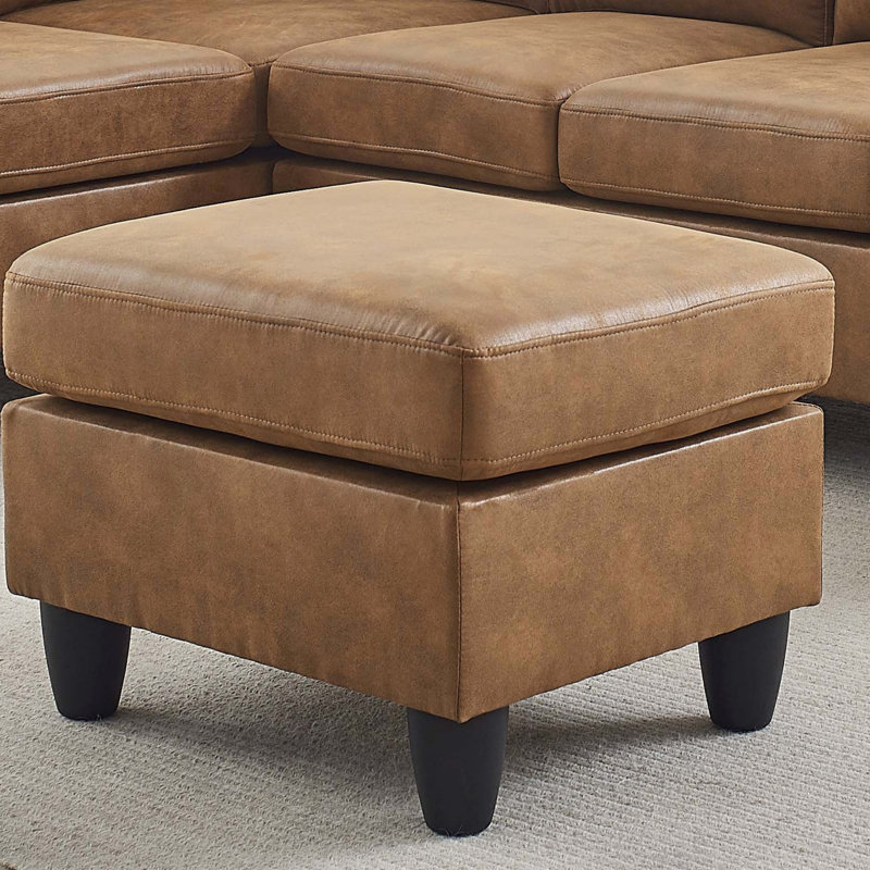 Repose-pieds polyvalent en similicuir pour salon, vestibule et chambre à coucher