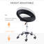 Siège de fauteuil roulant réglable en hauteur avec dossier respirant, 5 roulettes, noir pour un confort à long terme, hauteur de chaise confortable, utilisation professionnelle