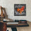 Art mural en verre acrylique 12 po x 12 po «Rooster On Chalkboard 2» par Art Licensing Studio