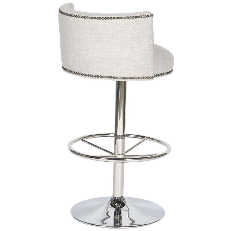 Michael Weiss 31"Nevin Bar Stool, Callaloo Cotton, Yes