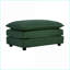 Canapé modulaire en U modulaire avec méridienne réversible Repose-pieds pour les soirées cinéma en famille | Chenille vert sauge-1093365584