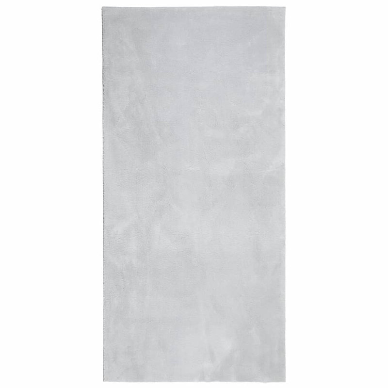 Rug "HUARTE" Short Pile Soft and Washable Grey, Rectangle 100 x 200cm