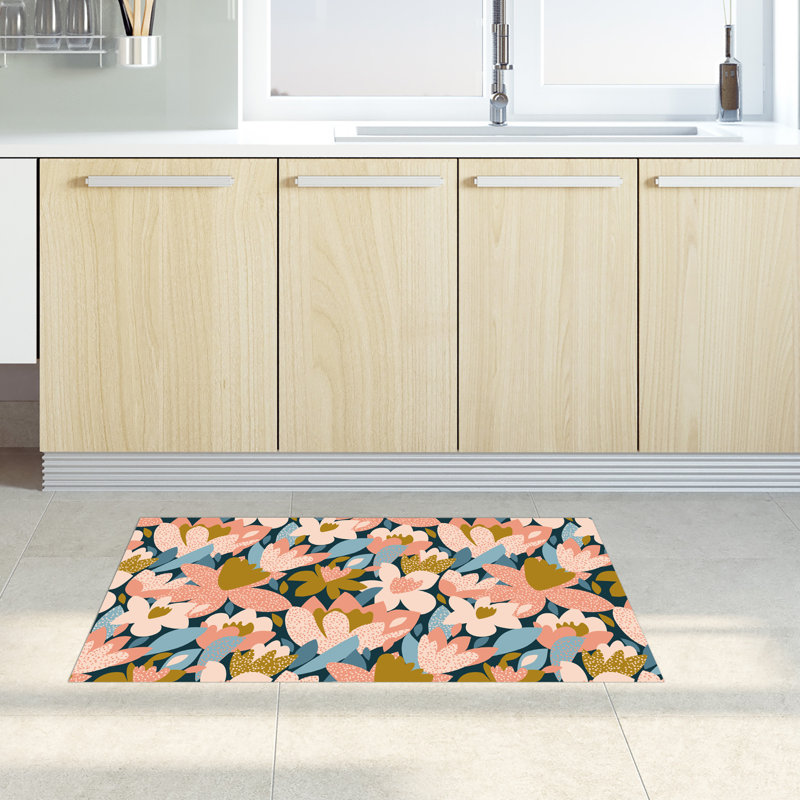 Gearald Floral Area Rug, Rectangle 52 x 280cm
