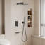 3-Function High-Pressure Rainfall Shower System, Tub Faucet Set