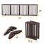 Barrière pour animaux 4 panneaux Dalmira