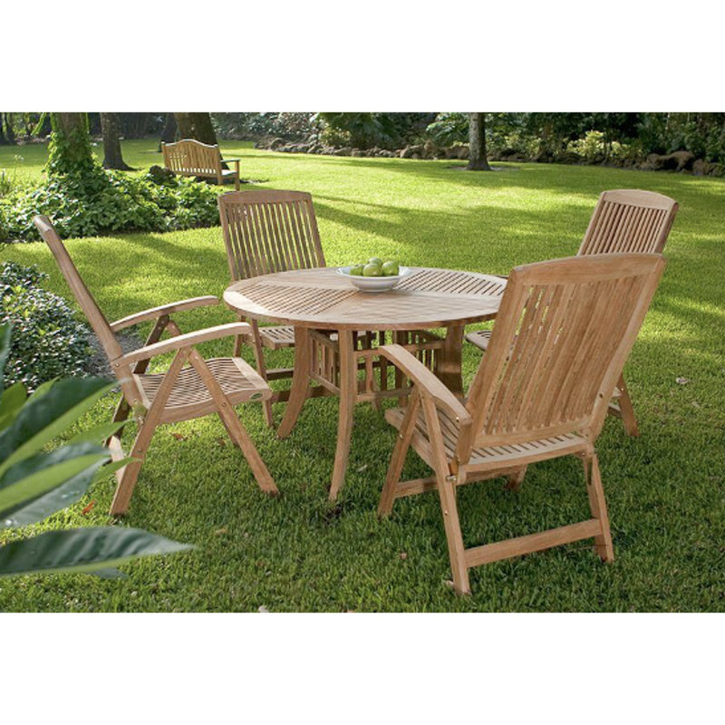 Outdoor Round Teak Dining Table
