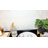 47'' W Black Sideboard Buffet Cabinet with LED Wine Rack, Open Storage Shelves and Metal Frame-615466941