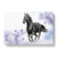Wild Black Horse In Abstract - Wrapped Canvas Painting-55301090