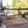 Fayme Washable Striped Indoor / Outdoor Rug
