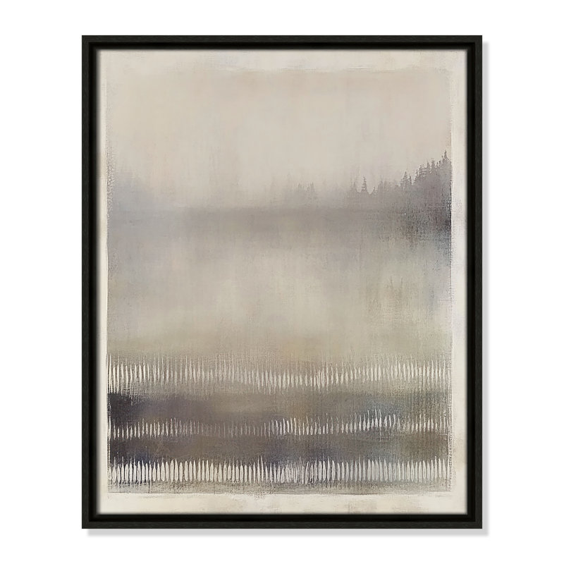 Équilibre équilibré III par Irena Orlov, H 21,5 po x l 17,5 po, Flottant espresso