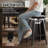26 '' Swivel Upholstered Counter Stool with Bentwood Frame-1876242131