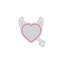  | Enseigne néon Devil Heart | Fabriqué avec un tube néon rouge durable et incassable qui crée une lueur vibrante et accrocheuse pendant plus de 50 000 heures sans scintillement ni intensité | 24 x 21 | Rouge