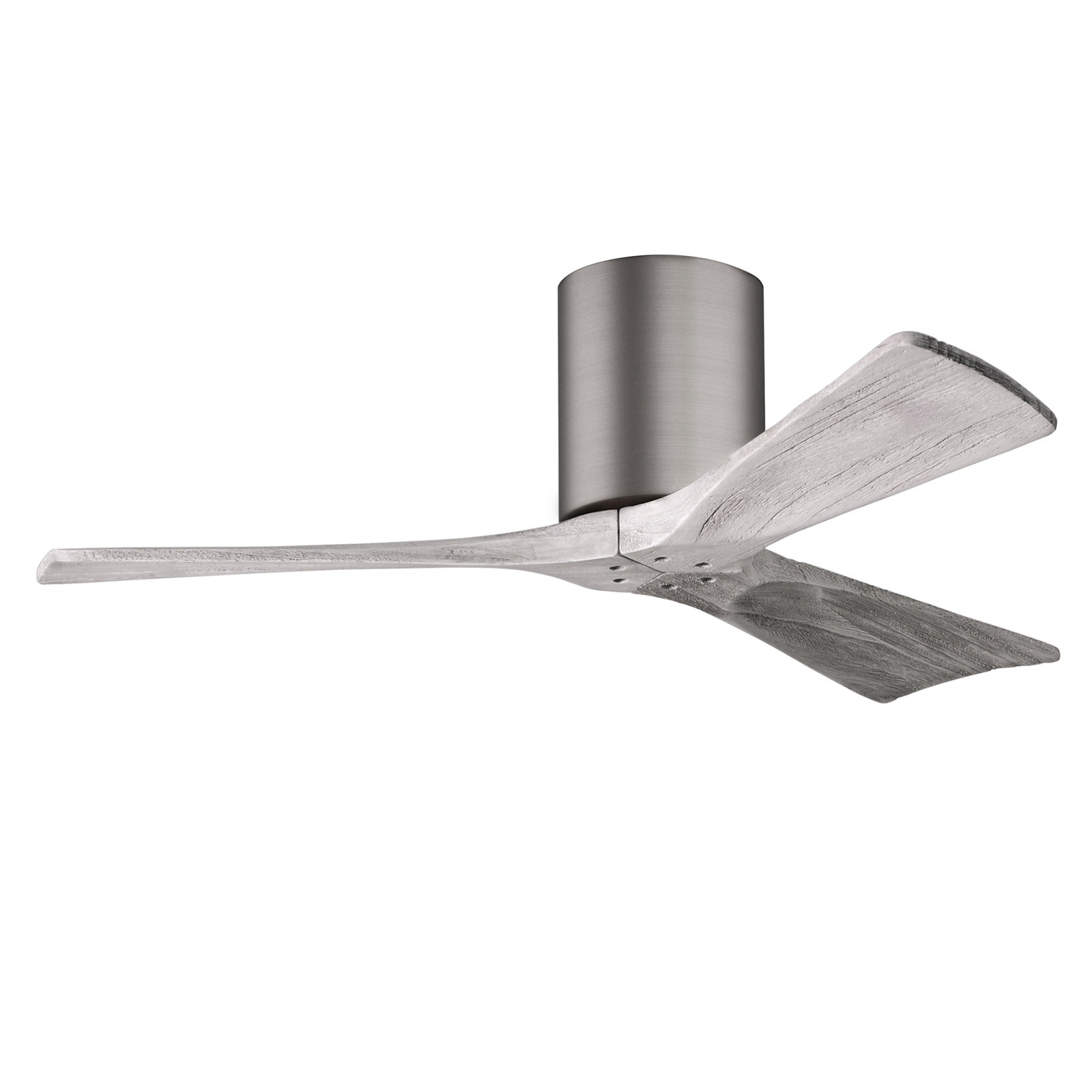 Olivier 3 Blade Ceiling Fan, Barn Wood Tone, Brushed Pewter, 42"