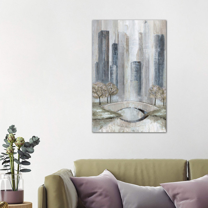 Central Park Spring by Tava Studios - Wrapped Canvas Painting, 101.6 cm H x 66.04 cm W x 1.91 cm D
