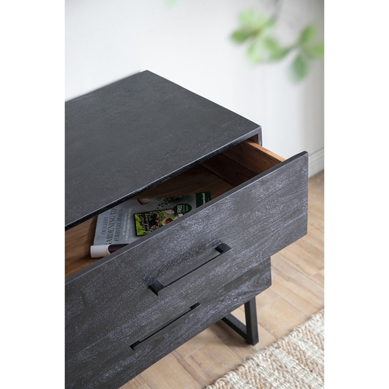 Armoire de rangement moderne en bois d'acacia avec présentoir polyvalent - parfaite pour les intérieurs élégants