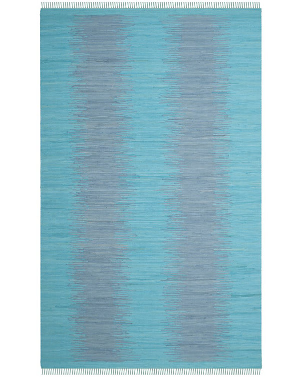 Cayman Hand Woven Cotton Abstract Rug