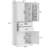 72" Modern White Cabinets For Bathroom, Ample Storage