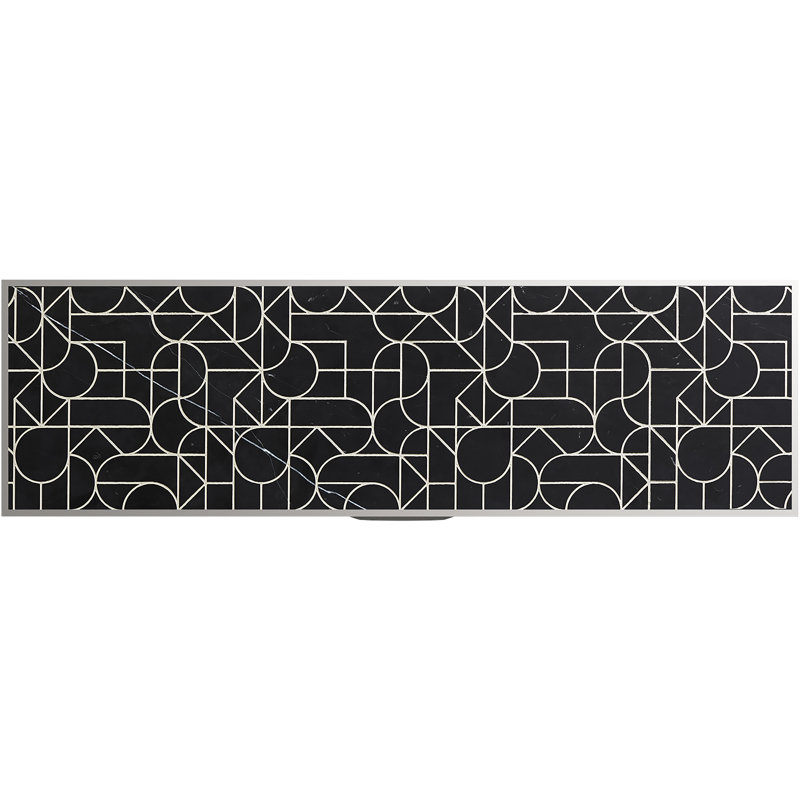 Insert de pierre gravé Tailor, Marbre Nero Marquina