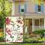 Drapeau citation colibri floral, rose 30 x 45 cm / (12 po x 18 po) Balcon dans la cour
