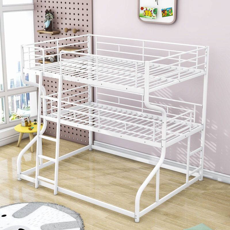 Lit superposé double Abdia, Blanc