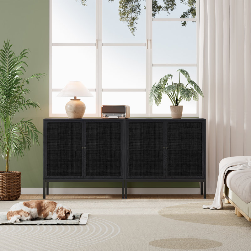 Buffet de 31,5 po de largeur Acelynn, Noir