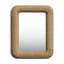 Cal Solid Wood Rectangle Wall Mirror