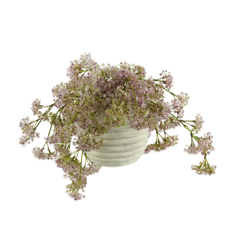 Polysilk Weeping Laurel Arrangement in Vase