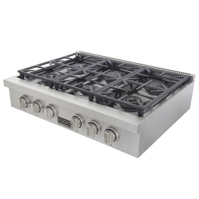 36" 6 Burner Cooktop