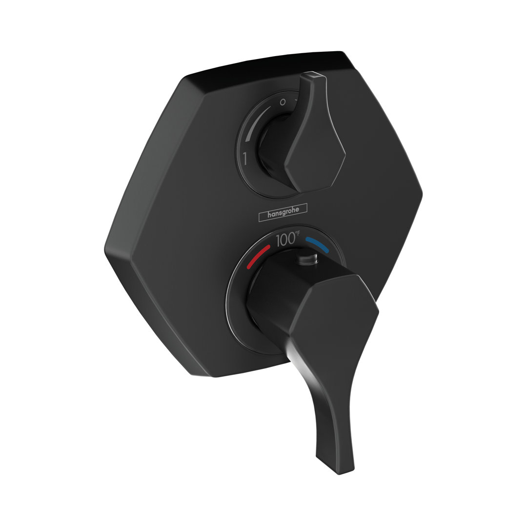 Hansgrohe Locarno Transitional 2-Handle 7-Inch Wide , Temperature Memory, Thermostatic Valve Trim Only In Polished Nickel, 04821830 Hansgrohe 