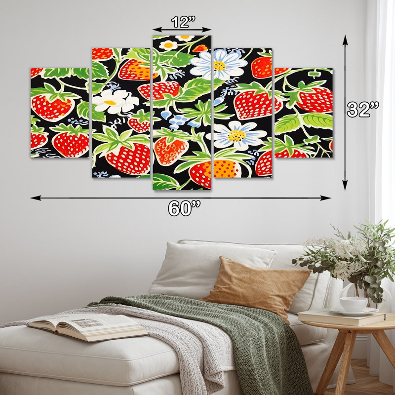 Alfreda - nourriture, décoration murale 5 pièces