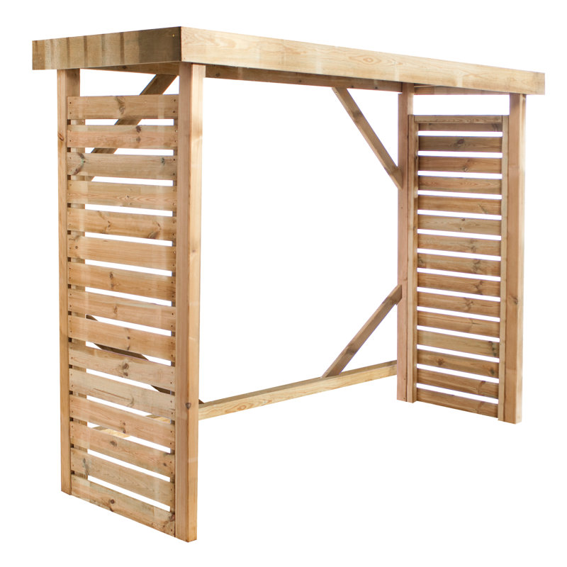 Akemy 7 ft. W x 19 ft. 7 in. D Wooden Tool Shed