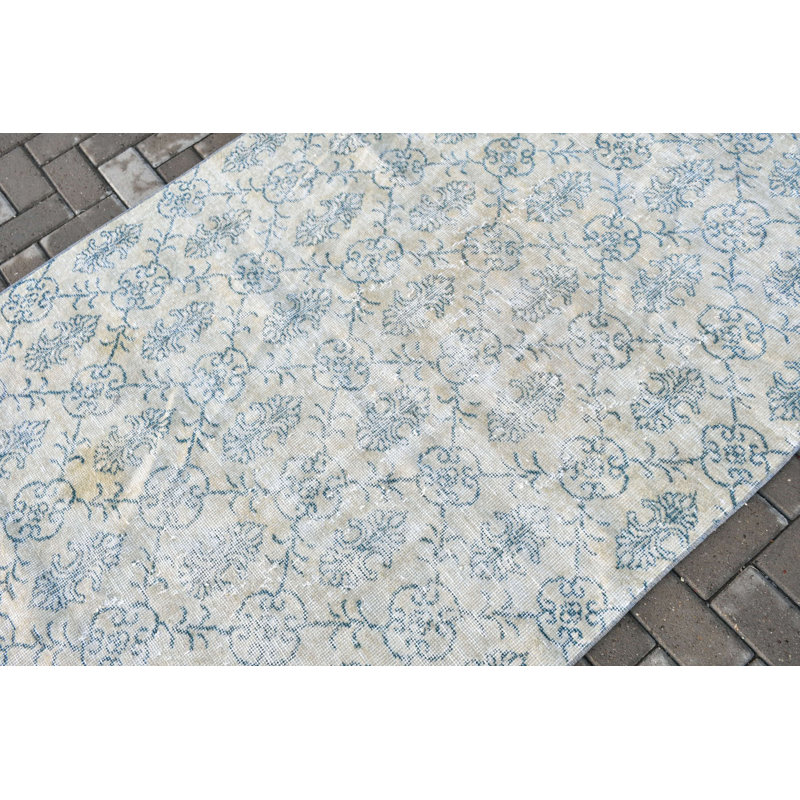Tapis turc Oushak tissé à la main dans un style antique, idéal pour les dortoirs